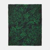 濃い緑のテクスチャ、破壊または腐食したスポンジ フリースブランケット (正面)