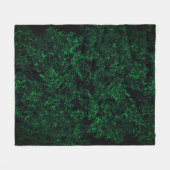 濃い緑のテクスチャ、破壊または腐食したスポンジ フリースブランケット (正面(横))
