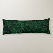 濃い緑のテクスチャ、破壊または腐食したスポンジ ボディピロー (裏面)