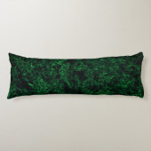 濃い緑のテクスチャ、破壊または腐食したスポンジ ボディピロー (正面)