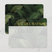 濃い緑のトロピカル葉のノートカード ノートカード (正面/裏面)