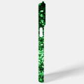 濃い緑のフェイクグリッターがテキストを輝かせる Case-Mate iPhoneケース (裏面 / 右)