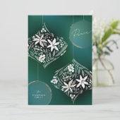 濃い緑のフローラオーナメント非写真 シーズンカード (スタンド正面)