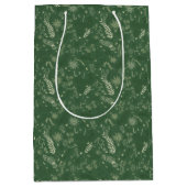 濃い緑のフローラ ミディアムペーパーバッグ (正面)