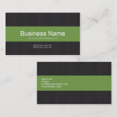 濃い緑のプロフェッショナル名刺 名刺 (正面/裏面)