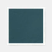 濃い緑のモノクロ無地のカラーエレガント予算 スタンダードカクテルナプキン (正面)