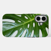 濃い緑のモンステラの葉 Case-Mate iPhoneケース (裏面 (横))