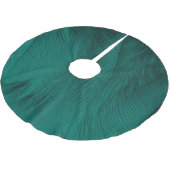 濃い緑のヴィンテージフェザーテクスチャ ブラッシュドポリエステルツリースカート (アングル)