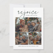 濃い緑の喜び宗教的なクリスマスの写真 シーズンカード (正面)