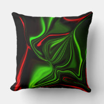 濃い緑の基金の上に緑と赤のカーブしたストローク