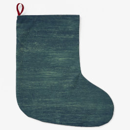 濃い緑の壁 ラージクリスマスストッキング