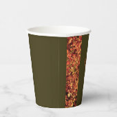 濃い緑の夕食秋の饗宴ハッピー感謝祭 紙コップ (右)