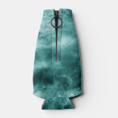 濃い緑の大理石テクスチャ ボトルクーラー (裏面)