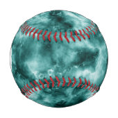 濃い緑の大理石テクスチャ 野球ボール (正面)