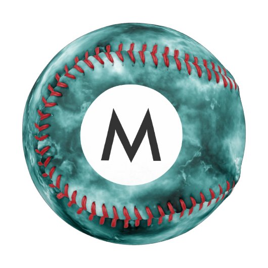 濃い緑の大理石テクスチャ 野球ボール (正面左)