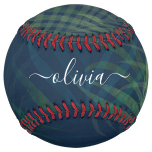 濃い緑の手のひら葉のパターン ソフトボール