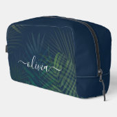 濃い緑の手のひら葉のパターン ドップキット (右コーナー)