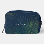 濃い緑の手のひら葉のパターン ドップキット (裏面)