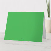 濃い緑の木々で満たされた緑豊かな風景と カード (裏面)