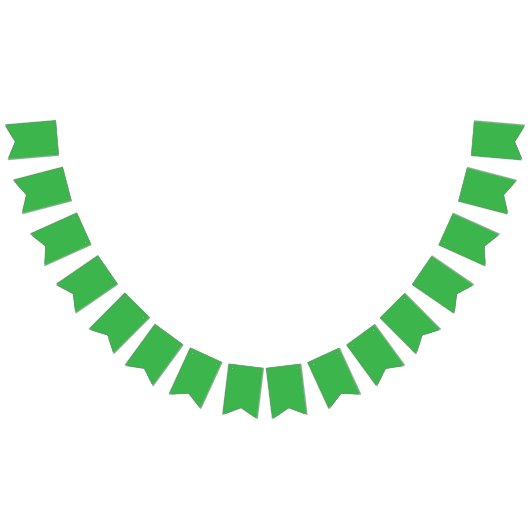 濃い緑の木々で満たされた緑豊かな風景と バンティングフラッグ (全)