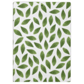 濃い緑の水の色の離れパターン クリップボード (裏面)