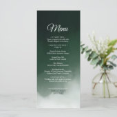 濃い緑の水色のメモダンニュー メニュー (スタンド正面)