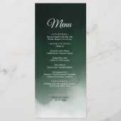 濃い緑の水色のメモダンニュー メニュー (正面)