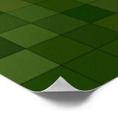 濃い緑の濃い背景 ポスター (角)