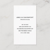 濃い緑の熱帯葉模様 名刺 (裏面)