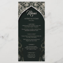 濃い緑の王宮の銀が輝結婚く