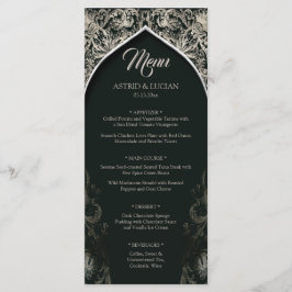 濃い緑の王宮の銀が輝結婚く メニュー