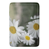 濃い緑の白と金ゴールド バスマット (正面縦)