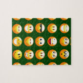 濃い緑の絵文字 ジグソーパズル (横)