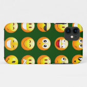 濃い緑の絵文字 Case-Mate iPhoneケース (裏面(横))