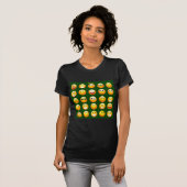 濃い緑の絵文字 Tシャツ (正面フル)