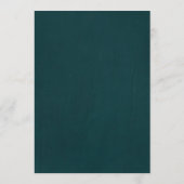 濃い緑の背景のメニュー メニュー (裏面)