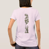 濃い緑の花(前後) Tシャツ (裏面)