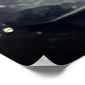 濃い緑の雨離れの ポスター (角)