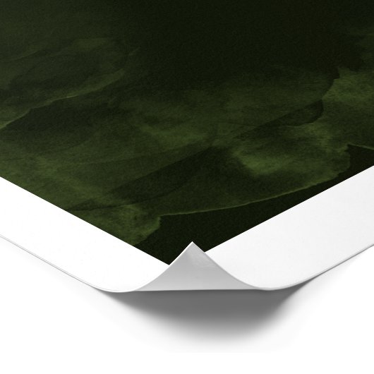 濃い緑の風景 ポスター (角)