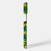 濃い緑の黄色のルベキア iPhoneケース (右側面)