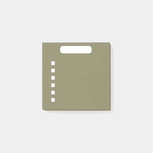 濃い緑のTo-Doリスト ポストイット (正面)