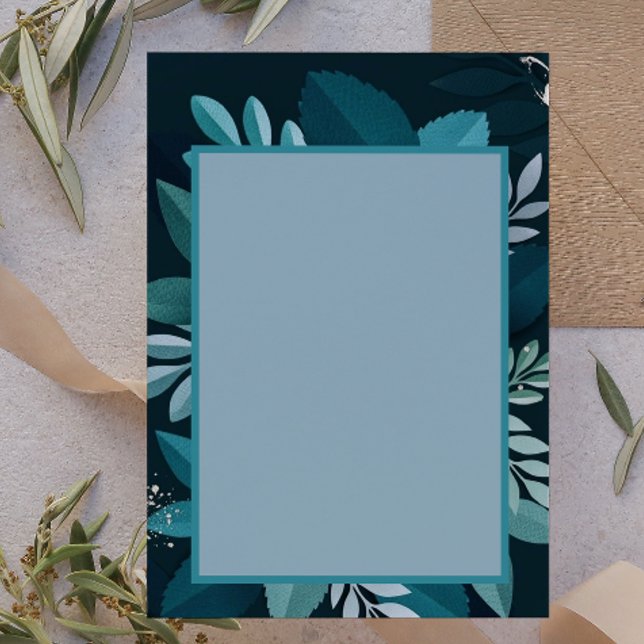 濃い緑エレガント レターヘッド (クリエイターアップロード済み)