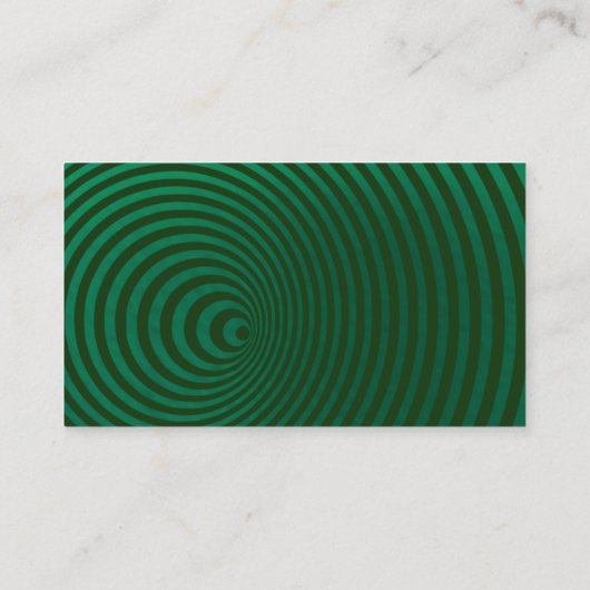 濃い緑クールのフィードバックのリマインダーレビュー 名刺 (裏面)