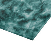 濃い緑大理石テクスチャ カッティングボード (角)