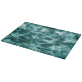 濃い緑大理石テクスチャ カッティングボード (角)