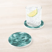 濃い緑大理石テクスチャ コースター (側面)