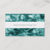 濃い緑大理石テクスチャ 名刺 (裏面)