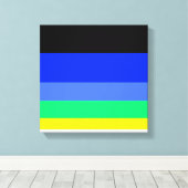 濃い線 キャンバスプリント (インサイチュ (ウッドフロア))