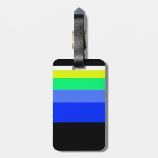 濃い線 ラゲッジタグ (裏面縦)