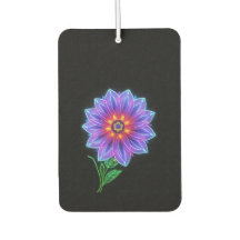 濃い背景にネオンマンダラの花